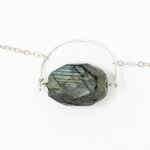 NWT Labradorite & Sterling Silver Necklace